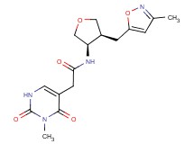 2-(3-methyl-2,4-dioxo-1,2,3,4-tetrahydropyrimidin-5-yl)-N-{(3R*,4S*)-4-[(3-methylisoxazol-5-yl)methyl]tetrahydrofuran-3-yl}acetamide