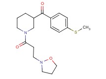 {1-[3-(2-isoxazolidinyl)propanoyl]-3-piperidinyl}[4-(methylthio)phenyl]methanone
