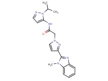 N-(1-isopropyl-1H-pyrazol-5-yl)-2-[3-(1-methyl-1H-benzimidazol-2-yl)-1H-pyrazol-1-yl]acetamide