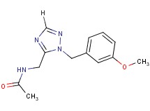 N-{[1-(3-methoxybenzyl)-1H-1,2,4-triazol-5-yl]methyl}acetamide