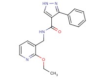 N-[(2-ethoxy-3-pyridinyl)methyl]-3-phenyl-1H-pyrazole-4-carboxamide