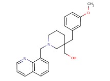 [3-(3-methoxybenzyl)-1-(8-quinolinylmethyl)-3-piperidinyl]methanol