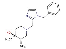 (3R*,4S*)-1-[(1-benzyl-1H-imidazol-2-yl)methyl]-3,4-dimethylpiperidin-4-ol