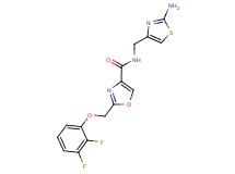 N-[(2-amino-1,3-thiazol-4-yl)methyl]-2-[(2,3-difluorophenoxy)methyl]-1,3-oxazole-4-carboxamide
