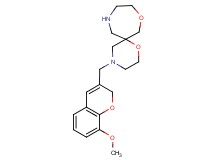 4-[(8-methoxy-2H-chromen-3-yl)methyl]-1,8-dioxa-4,11-diazaspiro[5.6]dodecane