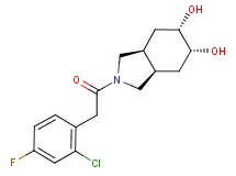 (3aR*,5R*,6S*,7aS*)-2-[(2-chloro-4-fluorophenyl)acetyl]octahydro-1H-isoindole-5,6-diol