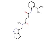 N'-(2-isopropylphenyl)-N-methyl-N-(2,4,5,6-tetrahydrocyclopenta[c]pyrazol-3-ylmethyl)succinamide