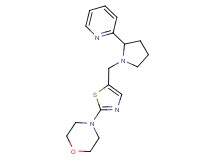 4-{5-[(2-pyridin-2-ylpyrrolidin-1-yl)methyl]-1,3-thiazol-2-yl}morpholine