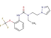 N-ethyl-N-[2-(1H-pyrazol-1-yl)ethyl]-N'-[2-(trifluoromethoxy)phenyl]urea