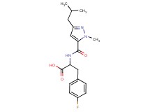 4-fluoro-N-[(3-isobutyl-1-methyl-1H-pyrazol-5-yl)carbonyl]phenylalanine