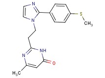6-methyl-2-(2-{2-[4-(methylthio)phenyl]-1H-imidazol-1-yl}ethyl)pyrimidin-4(3H)-one