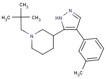 1-(2,2-dimethylpropyl)-3-[4-(3-methylphenyl)-1H-pyrazol-5-yl]piperidine