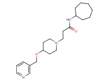 N-cycloheptyl-3-[4-(pyridin-3-ylmethoxy)piperidin-1-yl]propanamide