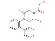 1-(2-biphenylyl)-4-glycoloyl-5-methyl-2-piperazinone