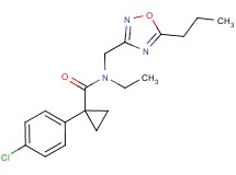 1-(4-chlorophenyl)-N-ethyl-N-[(5-propyl-1,2,4-oxadiazol-3-yl)methyl]cyclopropanecarboxamide