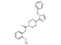 4-(1-benzyl-1H-imidazol-2-yl)-1-[(2-methoxyphenyl)acetyl]piperidine