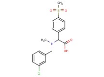 [(3-chlorobenzyl)(methyl)amino][4-(methylsulfonyl)phenyl]acetic acid