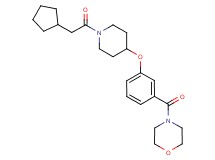 4-(3-{[1-(cyclopentylacetyl)-4-piperidinyl]oxy}benzoyl)morpholine