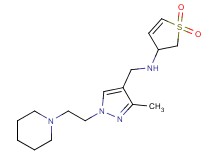 (1,1-dioxido-2,3-dihydro-3-thienyl){[3-methyl-1-(2-piperidin-1-ylethyl)-1H-pyrazol-4-yl]methyl}amine