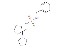 N-benzyl-N'-[(1-pyrrolidin-1-ylcyclopentyl)methyl]sulfamide