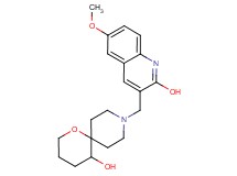 9-[(2-hydroxy-6-methoxy-3-quinolinyl)methyl]-1-oxa-9-azaspiro[5.5]undecan-5-ol