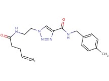 N-(4-methylbenzyl)-1-[2-(4-pentenoylamino)ethyl]-1H-1,2,3-triazole-4-carboxamide
