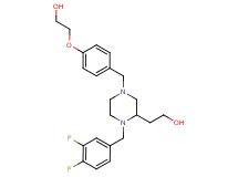 2-{1-(3,4-difluorobenzyl)-4-[4-(2-hydroxyethoxy)benzyl]-2-piperazinyl}ethanol