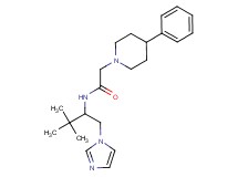 N-[1-(1H-imidazol-1-ylmethyl)-2,2-dimethylpropyl]-2-(4-phenyl-1-piperidinyl)acetamide