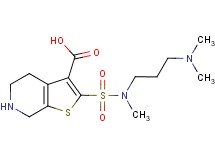 2-{[[3-(dimethylamino)propyl](methyl)amino]sulfonyl}-4,5,6,7-tetrahydrothieno[2,3-c]pyridine-3-carboxylic acid