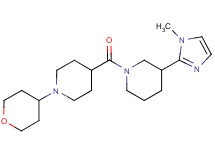 3-(1-methyl-1H-imidazol-2-yl)-1-{[1-(tetrahydro-2H-pyran-4-yl)-4-piperidinyl]carbonyl}piperidine