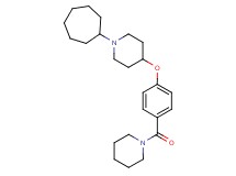 1-cycloheptyl-4-[4-(1-piperidinylcarbonyl)phenoxy]piperidine