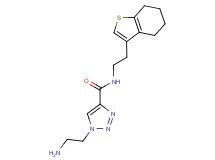 1-(2-aminoethyl)-N-[2-(4,5,6,7-tetrahydro-1-benzothien-3-yl)ethyl]-1H-1,2,3-triazole-4-carboxamide