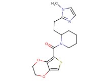 1-(2,3-dihydrothieno[3,4-b][1,4]dioxin-5-ylcarbonyl)-2-[2-(1-methyl-1H-imidazol-2-yl)ethyl]piperidine