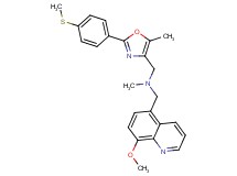 1-(8-methoxy-5-quinolinyl)-N-methyl-N-({5-methyl-2-[4-(methylthio)phenyl]-1,3-oxazol-4-yl}methyl)methanamine