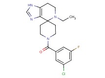 1'-(3-chloro-5-fluorobenzoyl)-5-ethyl-1,5,6,7-tetrahydrospiro[imidazo[4,5-c]pyridine-4,4'-piperidine]