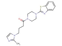 2-{4-[4-(2-methyl-1H-imidazol-1-yl)butanoyl]-1-piperazinyl}-1,3-benzothiazole