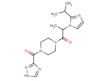 1-[2-(2-isopropyl-1H-imidazol-1-yl)propanoyl]-4-(1H-1,2,4-triazol-3-ylcarbonyl)piperazine