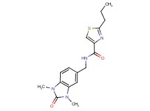 N-[(1,3-dimethyl-2-oxo-2,3-dihydro-1H-benzimidazol-5-yl)methyl]-2-propyl-1,3-thiazole-4-carboxamide