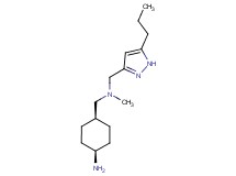 [(cis-4-aminocyclohexyl)methyl]methyl[(5-propyl-1H-pyrazol-3-yl)methyl]amine