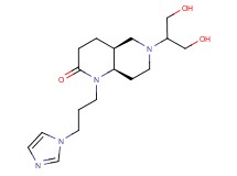 (4aS*,8aR*)-6-[2-hydroxy-1-(hydroxymethyl)ethyl]-1-[3-(1H-imidazol-1-yl)propyl]octahydro-1,6-naphthyridin-2(1H)-one