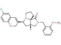 (3aS*,5S*,9aS*)-5-(6-chloro-2H-chromen-3-yl)-2-(2-methoxybenzyl)hexahydro-7H-pyrrolo[3,4-g]pyrrolizin-1(2H)-one