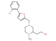 2-(4-{[5-(2-chlorophenyl)-2-furyl]methyl}-1-methyl-2-piperazinyl)ethanol