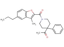 1-{1-[(3-methyl-5-propyl-1-benzofuran-2-yl)carbonyl]-4-phenyl-4-piperidinyl}ethanone