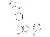 1-{[2-(2-chlorophenyl)-5-methyl-1,3-oxazol-4-yl]methyl}-4-(1H-pyrrol-2-ylcarbonyl)piperazine