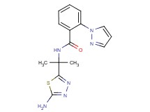 N-[1-(5-amino-1,3,4-thiadiazol-2-yl)-1-methylethyl]-2-(1H-pyrazol-1-yl)benzamide