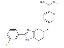 5-{[2-(3-fluorophenyl)-1,4,6,7-tetrahydro-5H-imidazo[4,5-c]pyridin-5-yl]methyl}-N,N-dimethylpyridin-2-amine