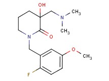 3-[(dimethylamino)methyl]-1-(2-fluoro-5-methoxybenzyl)-3-hydroxy-2-piperidinone