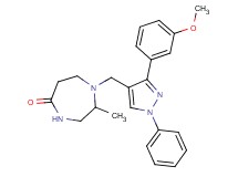 1-{[3-(3-methoxyphenyl)-1-phenyl-1H-pyrazol-4-yl]methyl}-2-methyl-1,4-diazepan-5-one