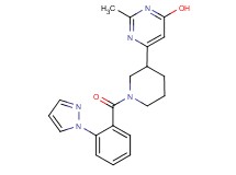 2-methyl-6-{1-[2-(1H-pyrazol-1-yl)benzoyl]-3-piperidinyl}-4-pyrimidinol