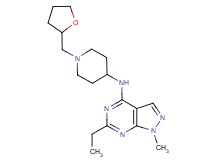 6-ethyl-1-methyl-N-[1-(tetrahydro-2-furanylmethyl)-4-piperidinyl]-1H-pyrazolo[3,4-d]pyrimidin-4-amine